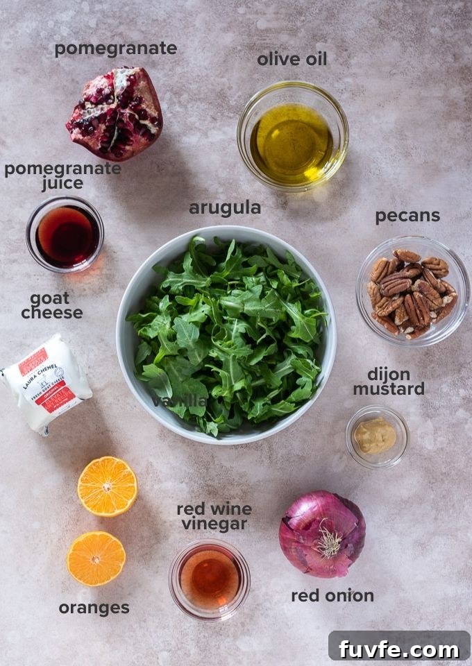 Pomegranate salad recipe ingredients