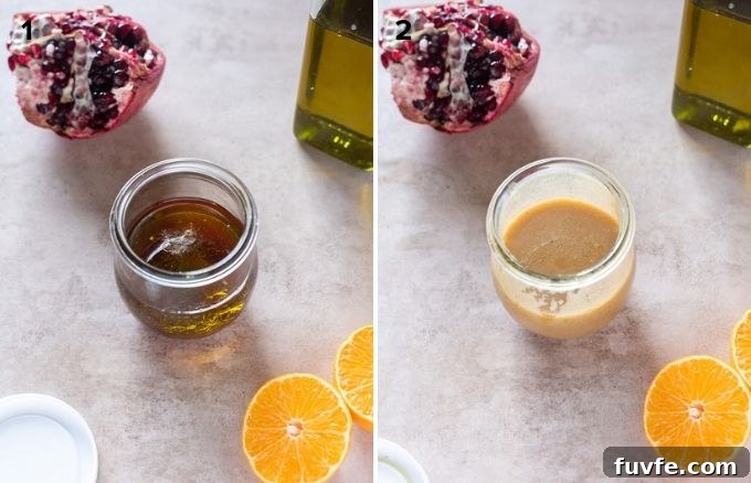 How to make pomegranate dressing
