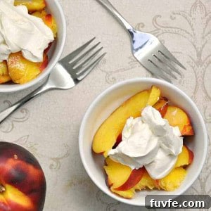 Nectarines with Vanilla Yogurt and Grand Marnier