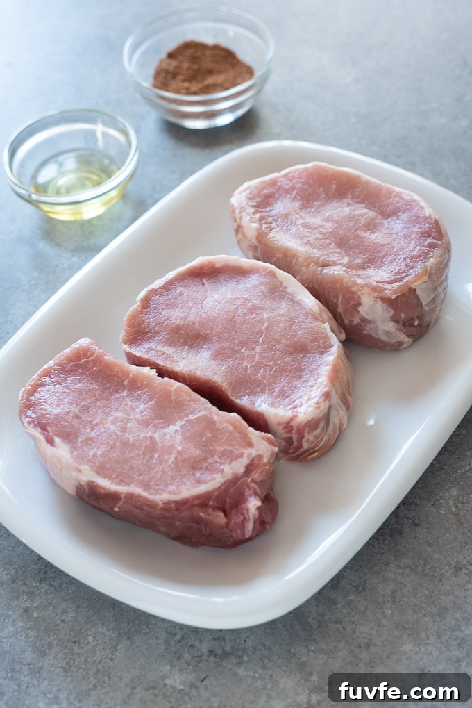 Air fryer pork chop recipe ingredients