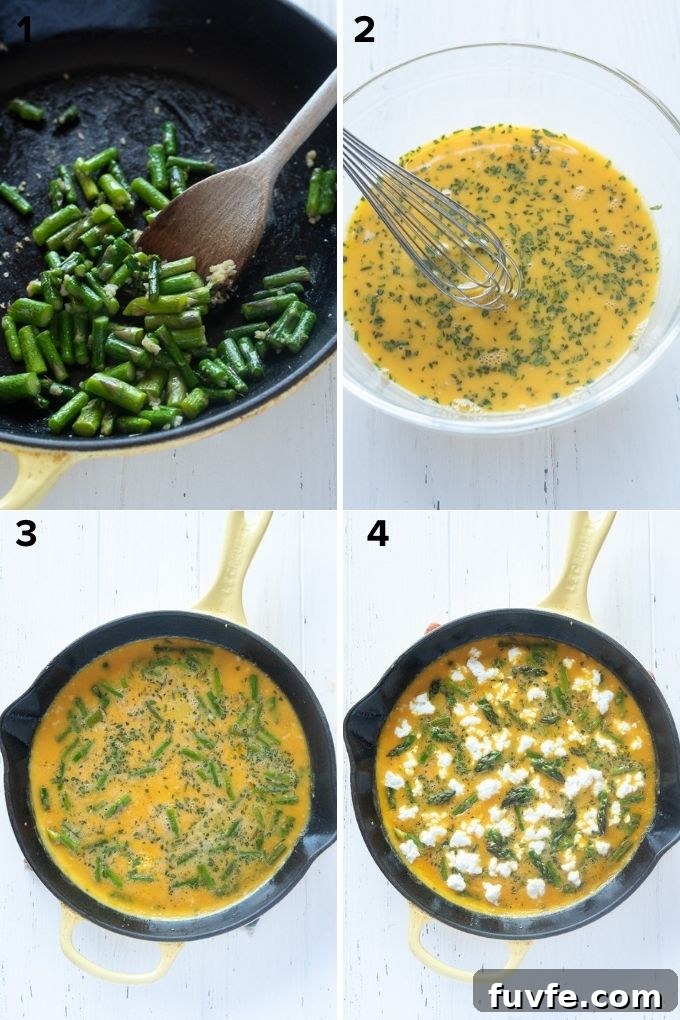 How to make asparagus frittata recipe