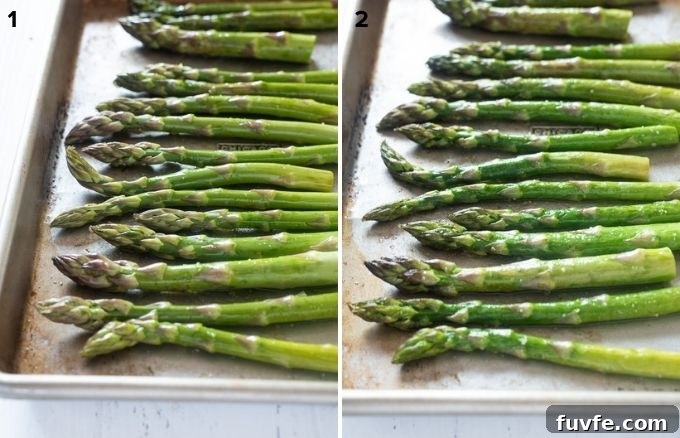 How to roast asparagus collage