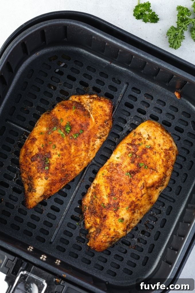 How to Make Juicy Air Fryer Chicken Breast 6 Chicken breast in air fryer