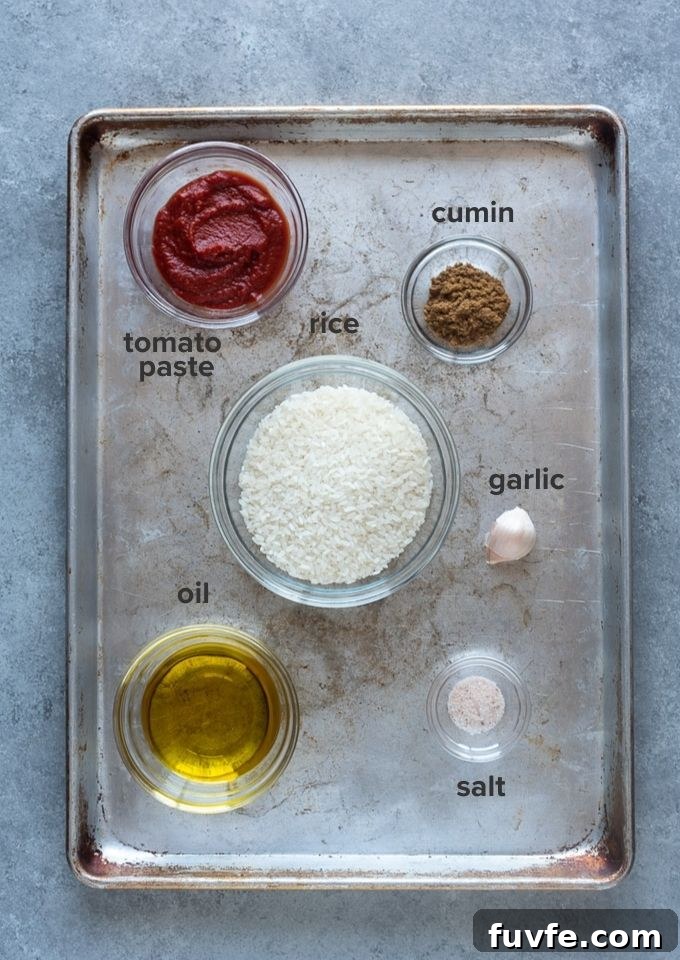 Mexican rice recipe ingredients