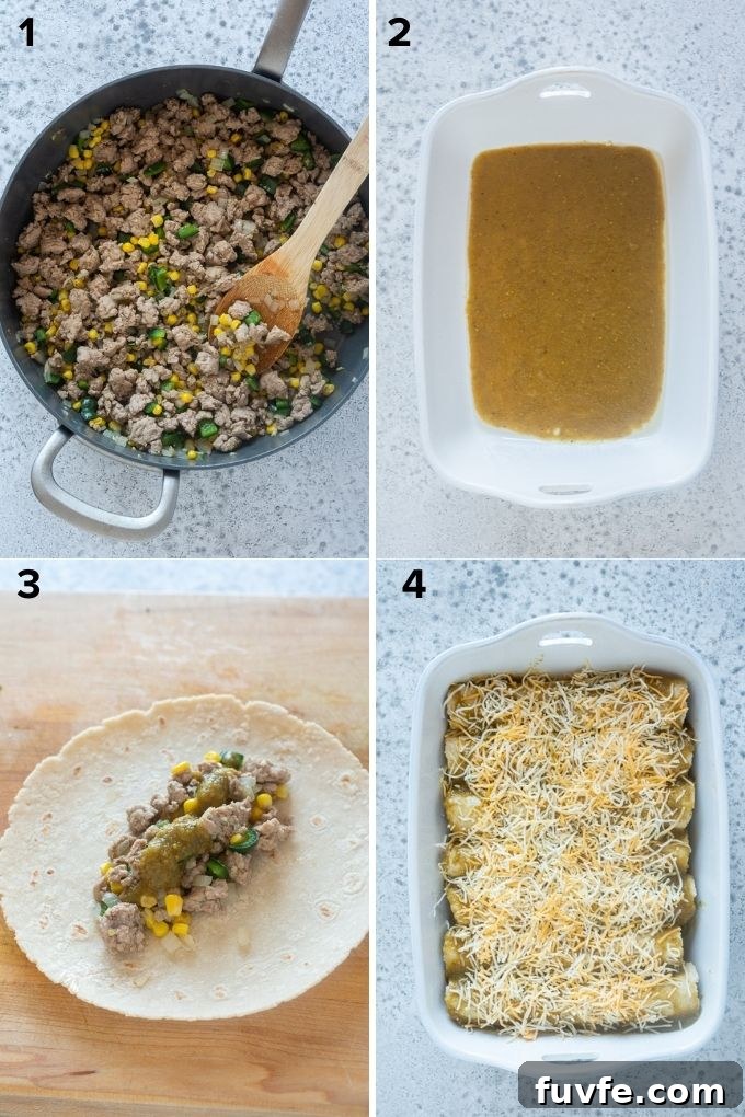 How to make green enchiladas