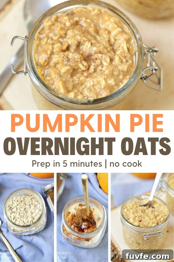 Pumpkin Pie Overnight Oats Recipe for Fall Breakfast 12 pumpkin pie overnight oats