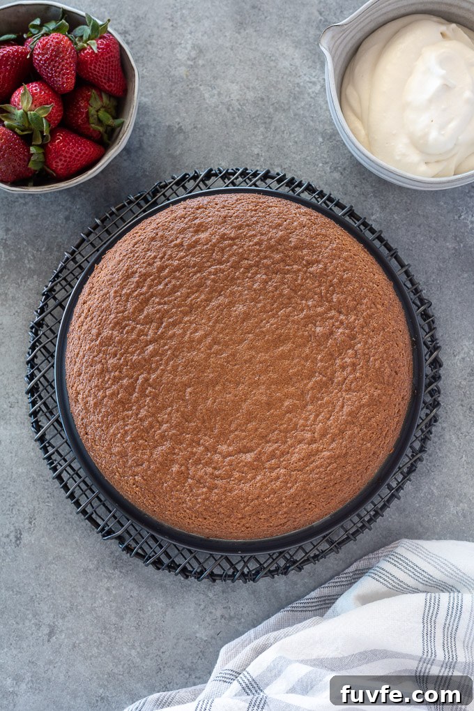 Almond flour cake on a wire rack