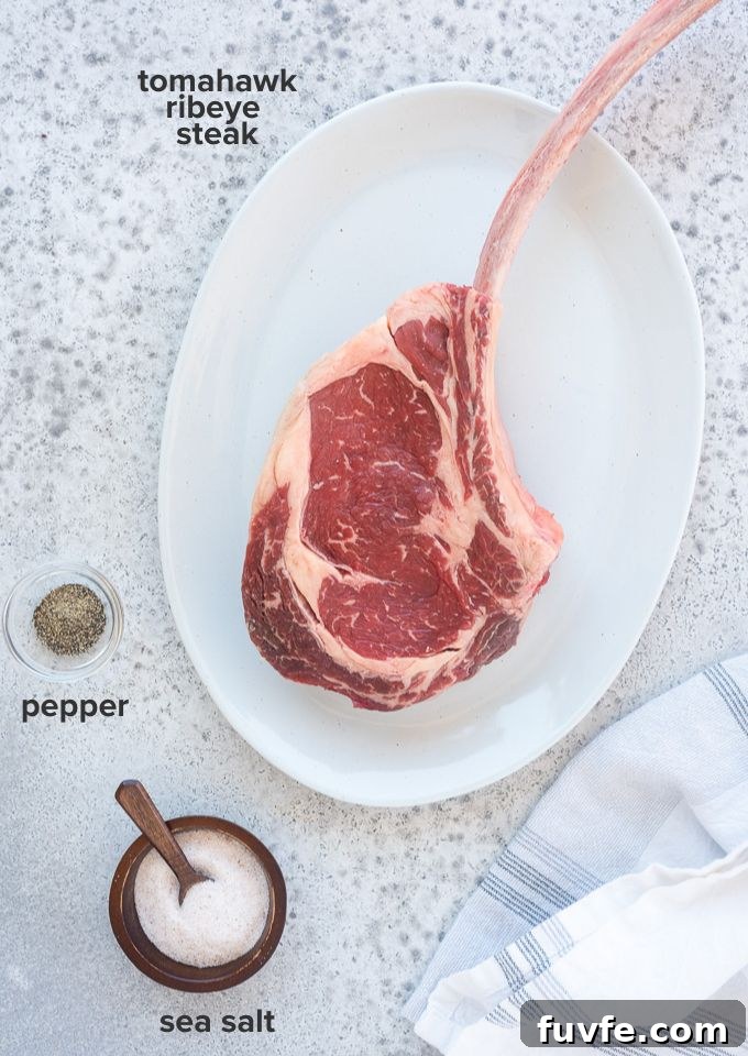 Grilled tomahawk steak recipe ingredients