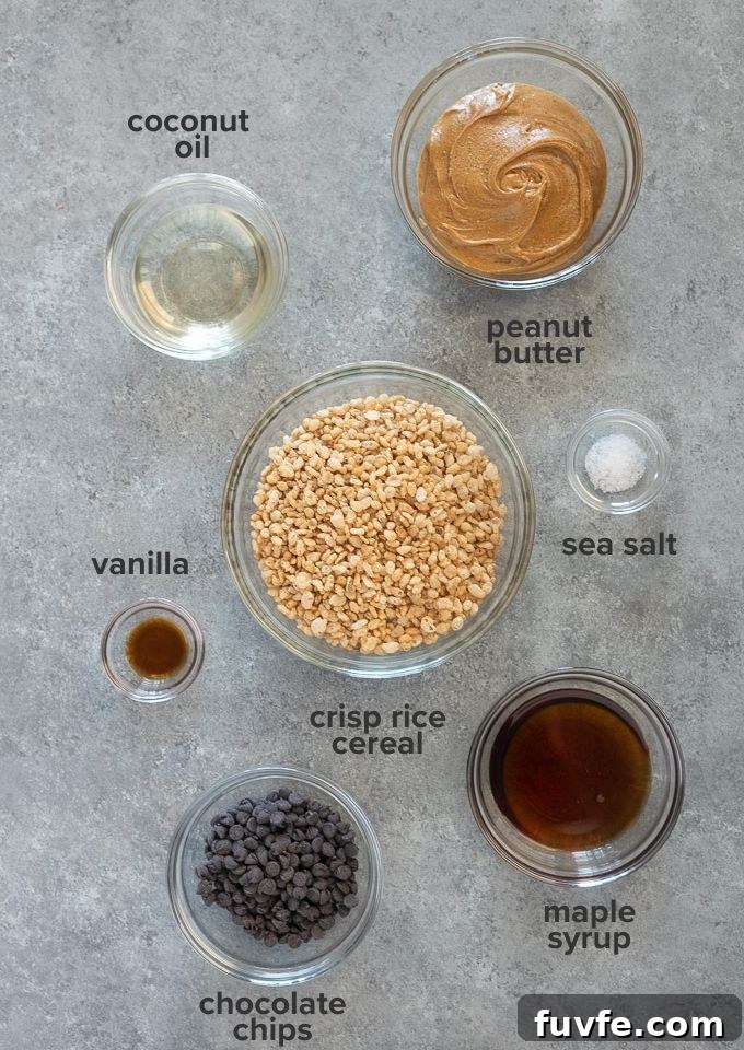 Peanut butter rice krispie treats recipe ingredients