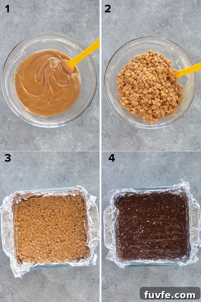 How to make peanut butter rice krispie treats