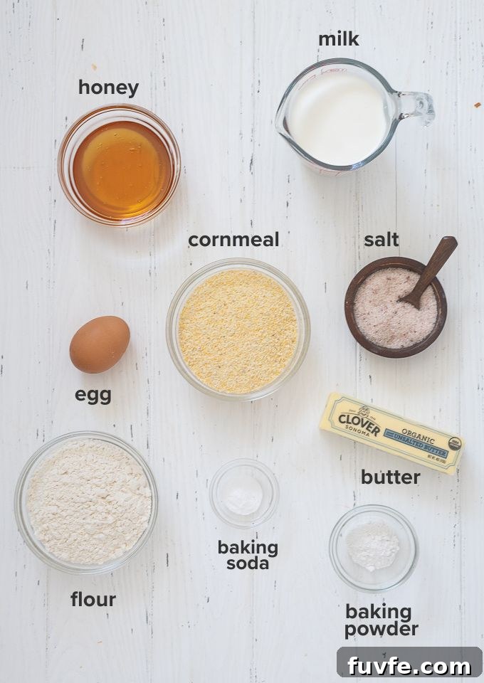 Corn muffin recipe ingredients