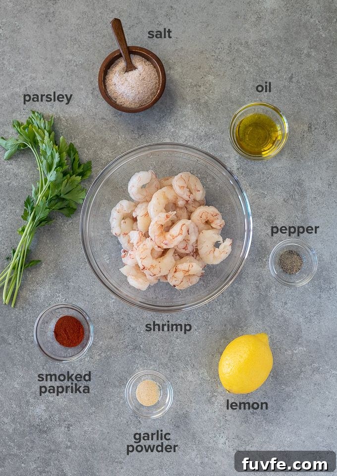 air fryer shrimp recipe ingredients