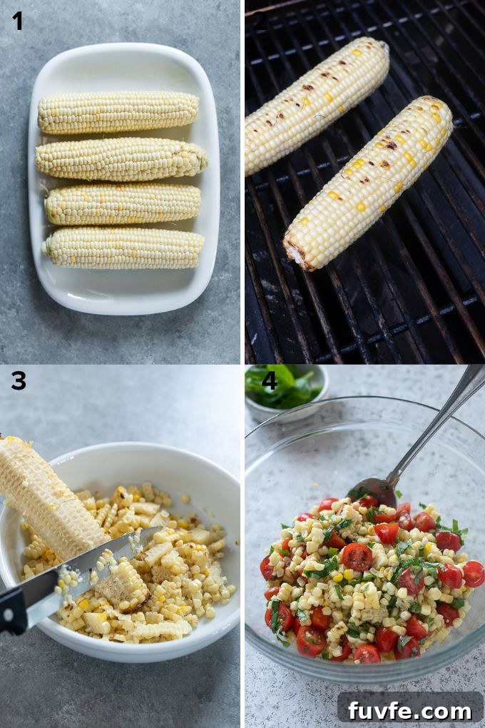How to make corn tomato salad