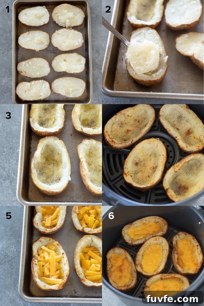 How to make potato skins in air fryer