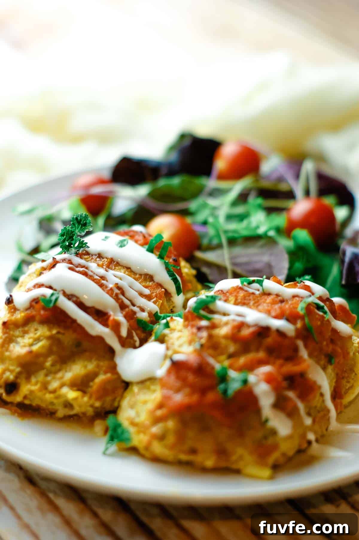 Lazy Cabbage Rolls with side salad