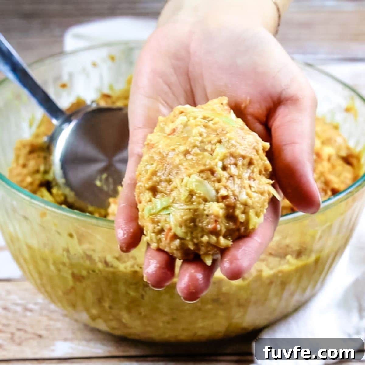 Quick No-Fuss Cabbage Roll Skillet for Busy Weeknights 12 Formed lazy cabbage rolls in hand