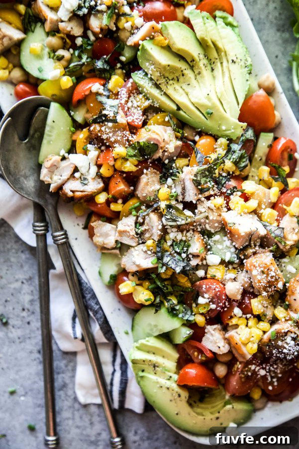 grilled chicken summer salad
