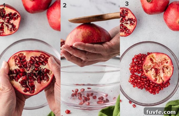 How to Cut and Remove Pomegranate Seeds 6 How to remove pomegranate seeds