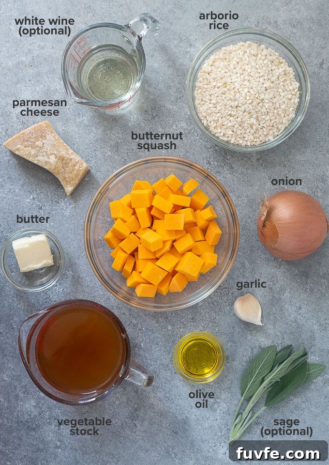 Butternut squash risotto recipe ingredients
