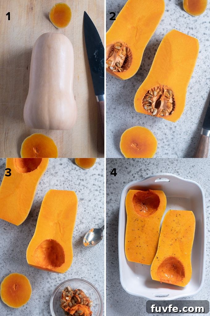 How to make roasted whole butternut squash