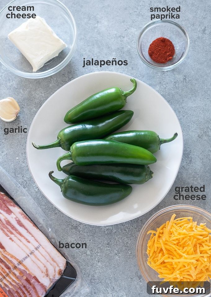 Crispy Air Fryer Jalapeño Poppers Recipe 4 Bacon wrapped jalapeno poppers recipe ingredients