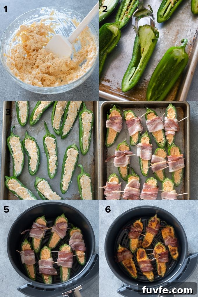 Crispy Air Fryer Jalapeño Poppers Recipe 5 how to make bacon wrapped jalapeno poppers in air fryer