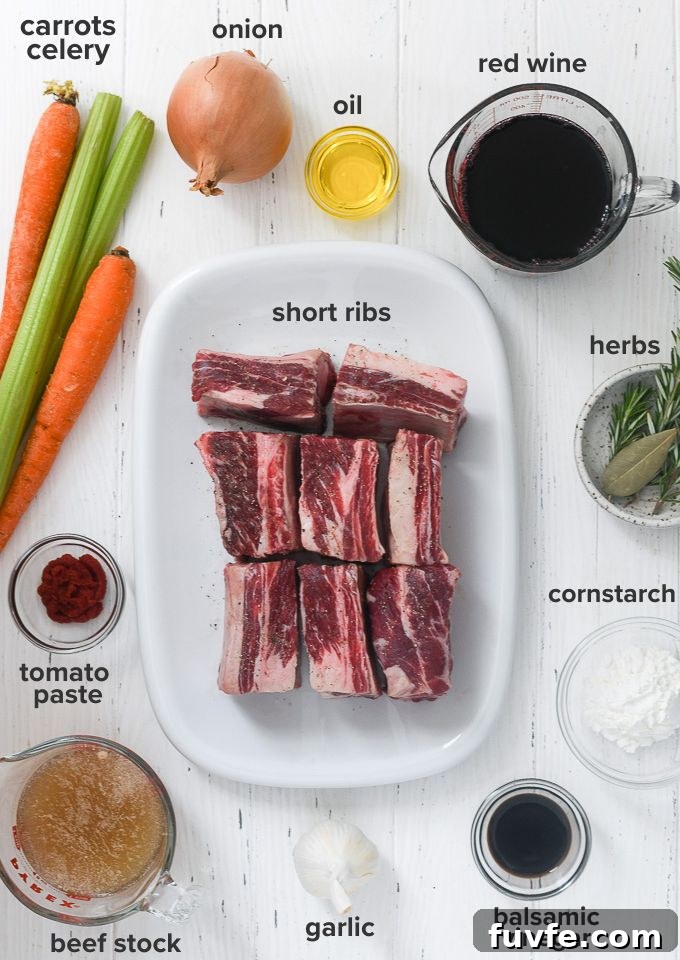 Instant pot short ribs recipe ingredients