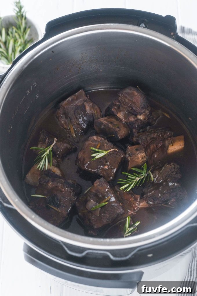 Beef short ribs in instant pot