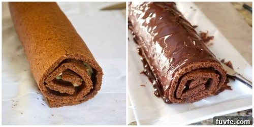 How to make german chocolate roll cake 6
