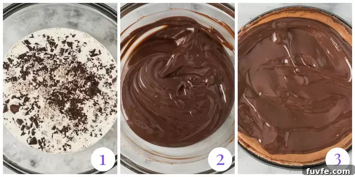 how to make chocolate amaretto ganache step by step