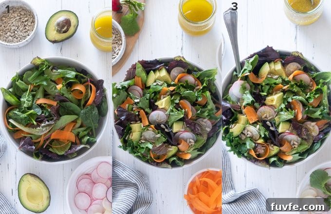 Spring Mix Salad Recipe: Fresh Greens with Lemon Vinaigrette 5 How to make spring lettuce salad