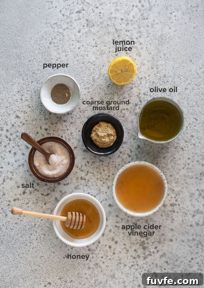Homemade Honey Mustard Dressing: Creamy Tangy Recipe 4 Honey mustard dressing recipe ingredients