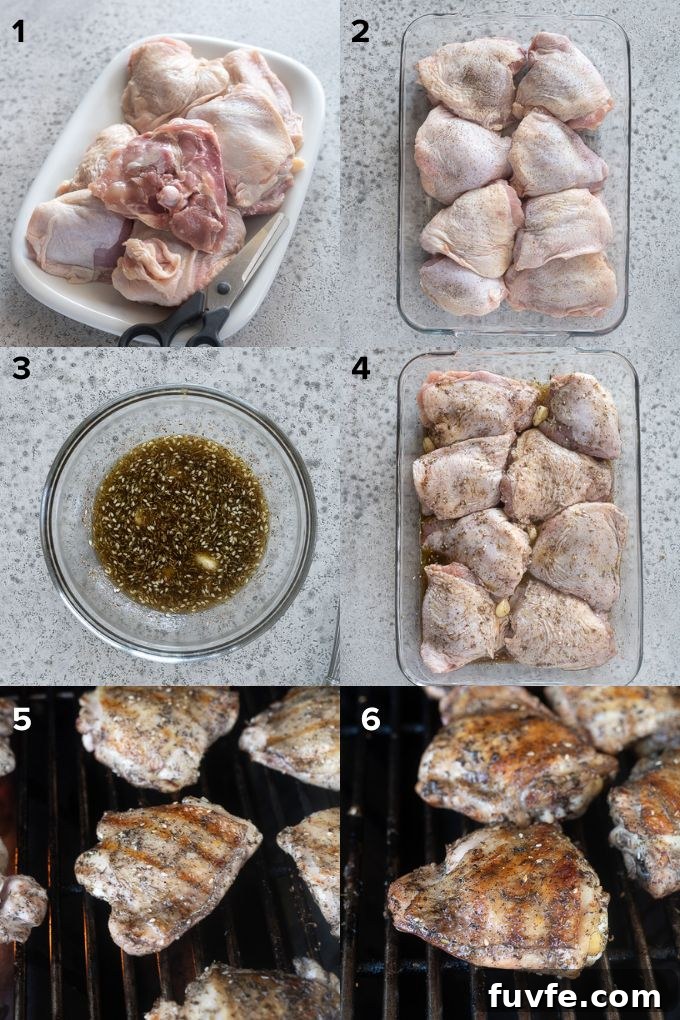 Juicy Grilled Chicken Thighs with Crispy Skin 4 How to grill chicken thighs