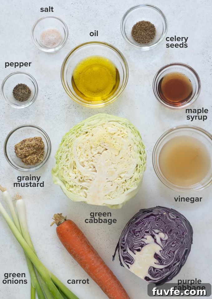 Vinegar slaw recipe ingredients
