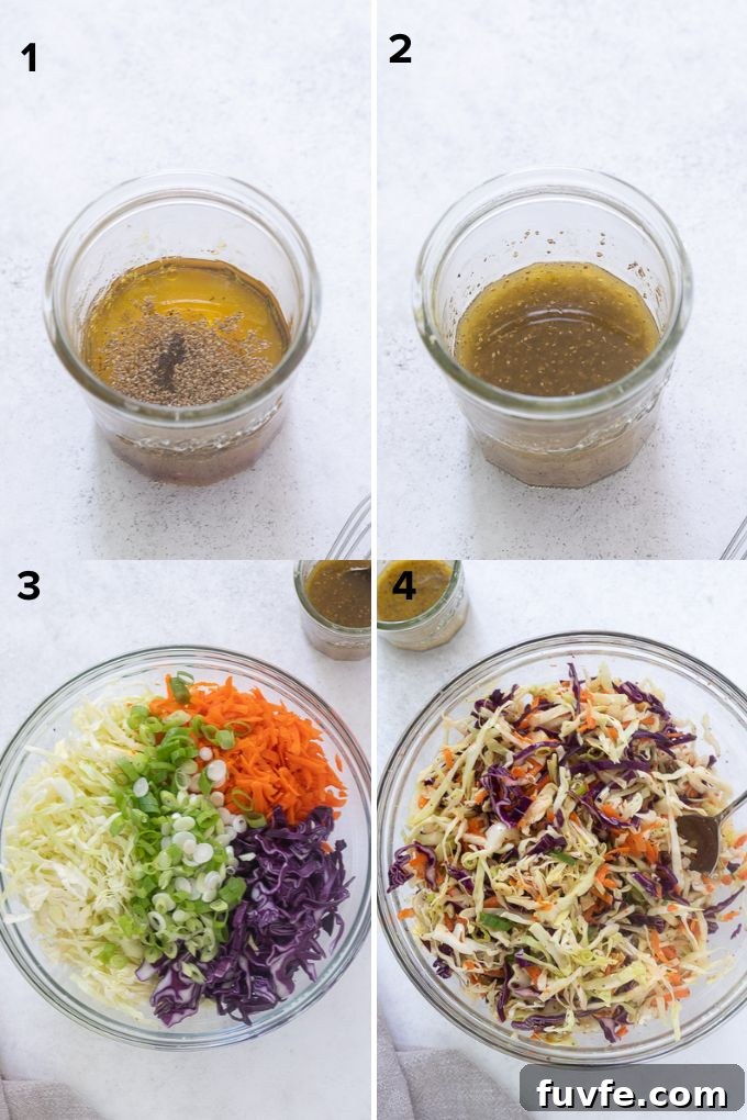 How to make no mayo coleslaw