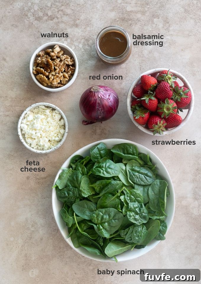 Fresh Strawberry and Spinach Salad Recipe 4 Strawberry spinach salad recipe ingredients