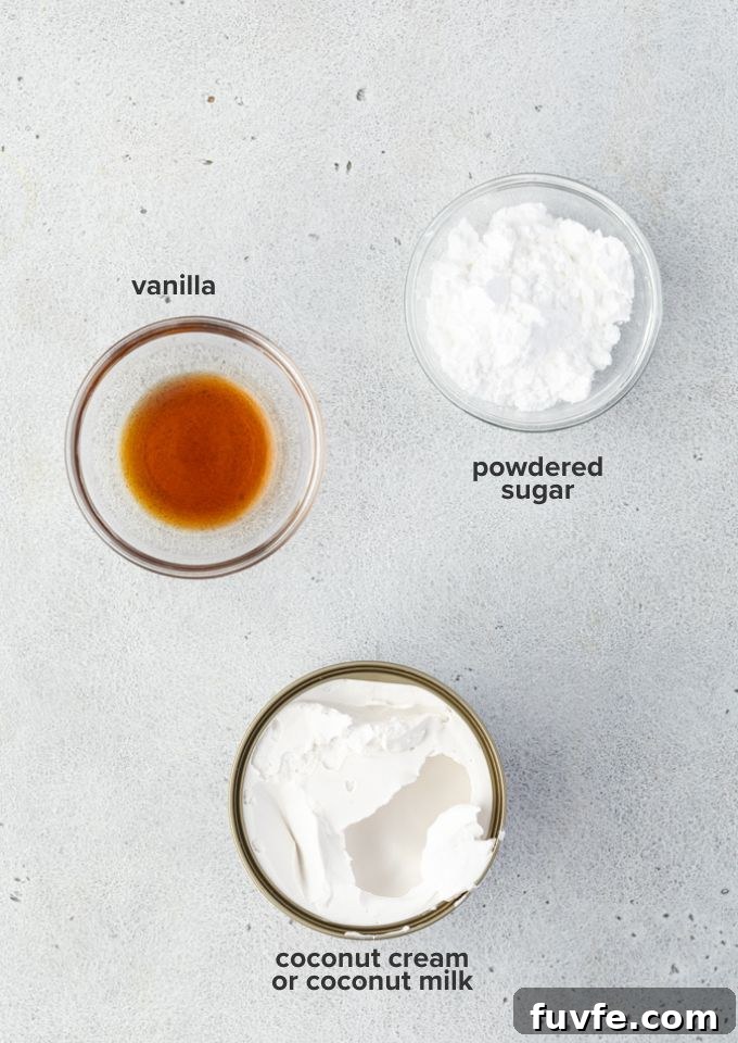 Coconut whipped cream recipe ingredients