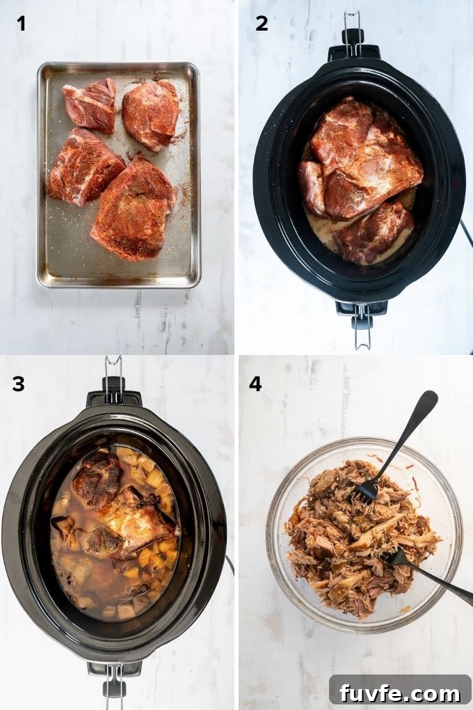 How to make pulled pork in the slow cooker