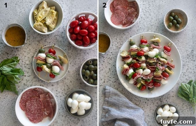 How to make antipasto skewers