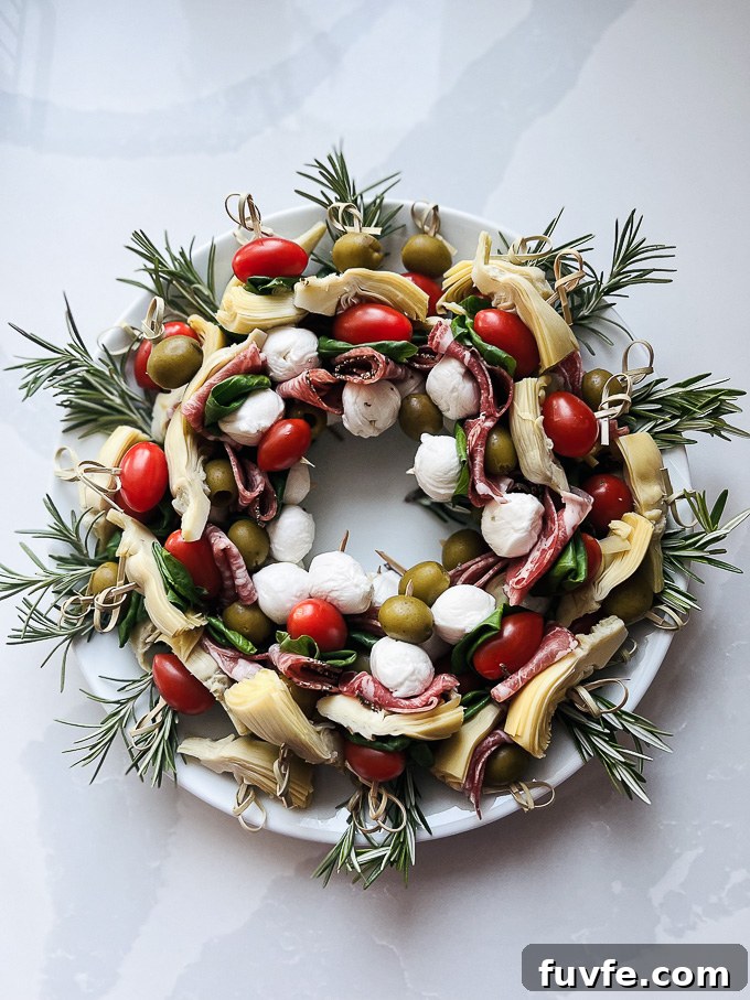 Antipasto wreath