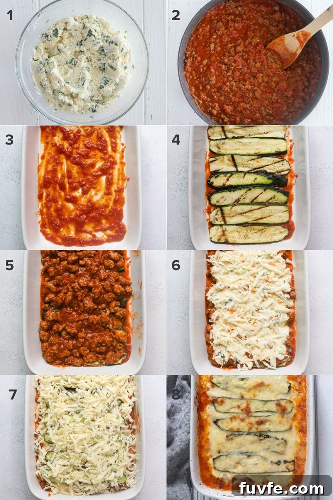how to make zucchini lasagna