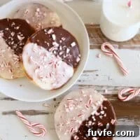 Peppermint Black & White Cookies