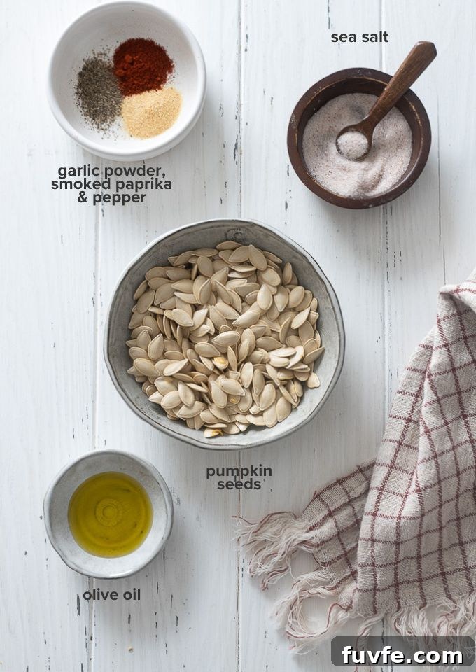 Roasted pumpkin seed recipe ingredients