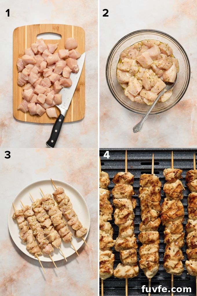 Authentic Greek Chicken Souvlaki Recipe with Tzatziki 4 How to make souvlaki chicken.