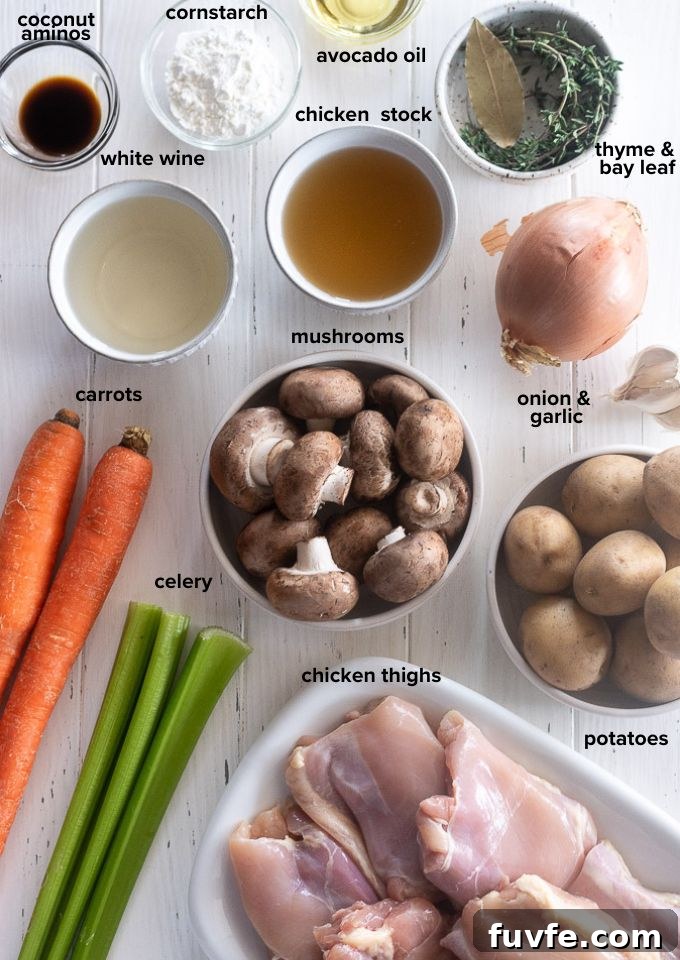 Chicken stew recipe ingredients