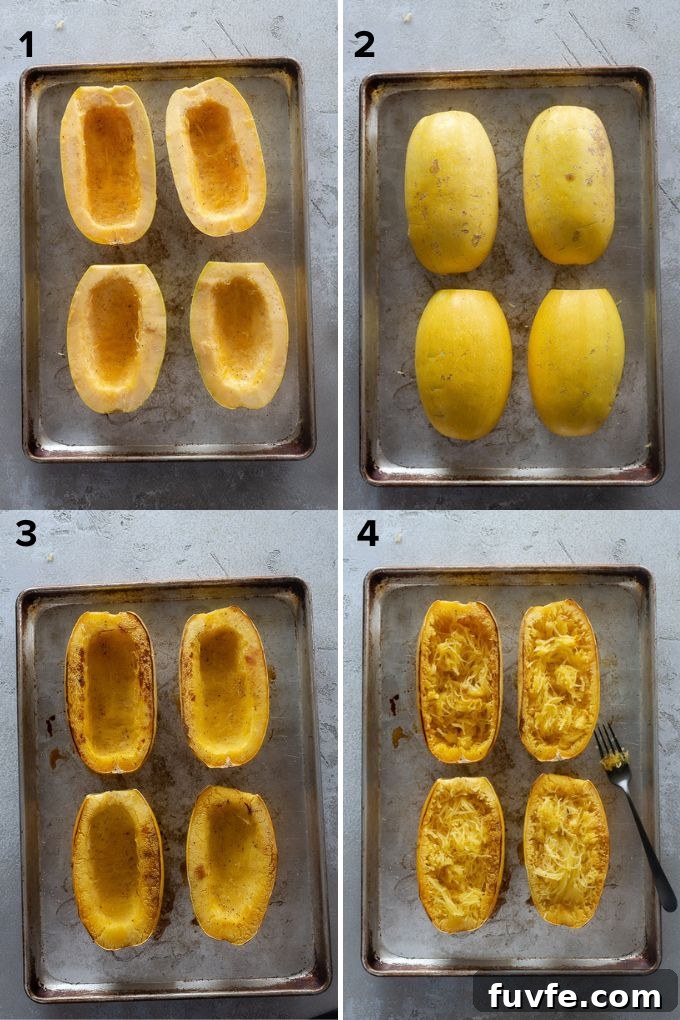 Roast spaghetti squash