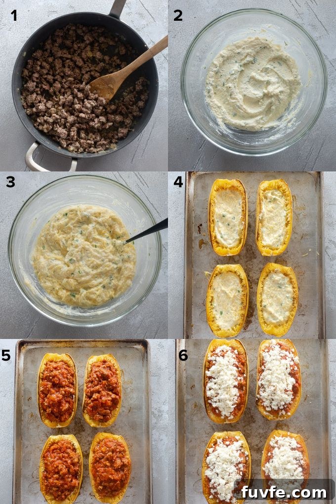 how to make spaghetti squash lasagna