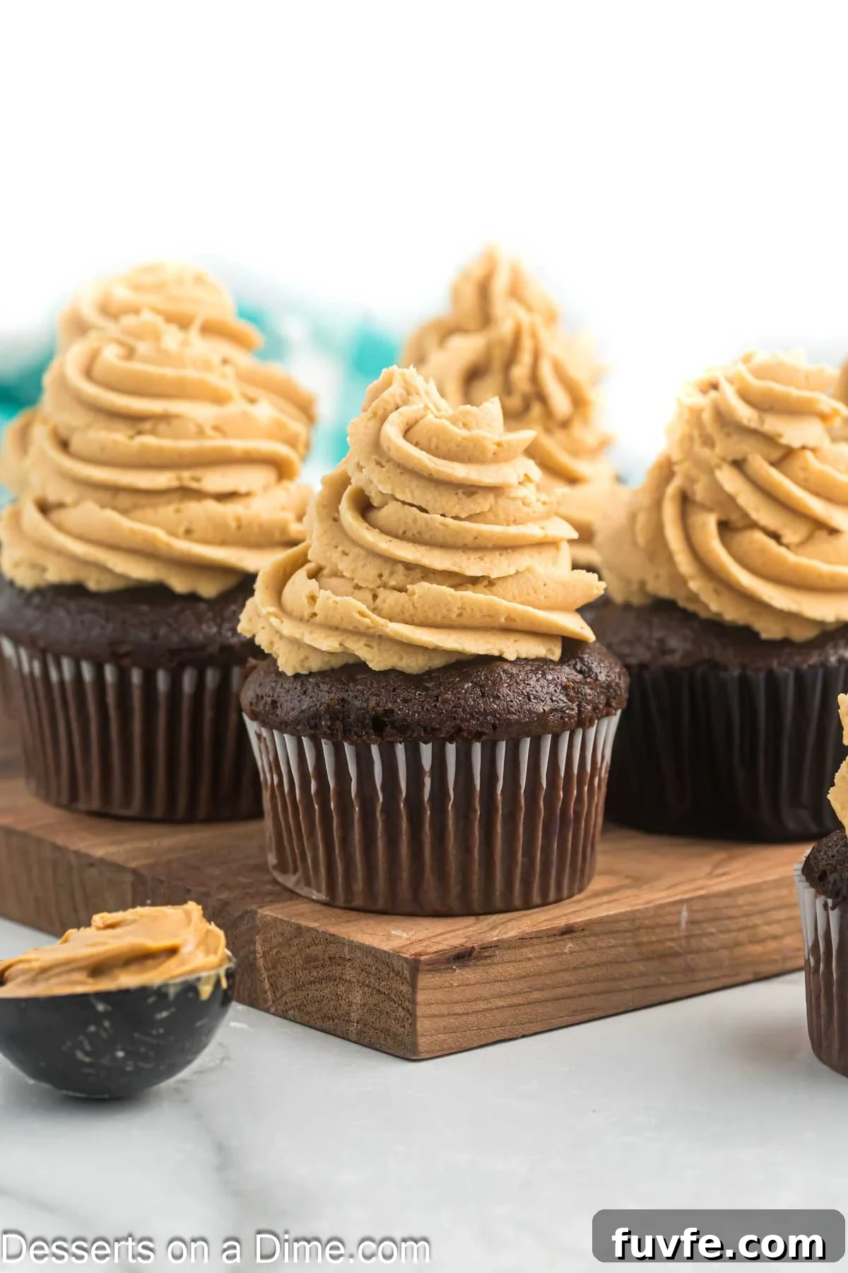 Cupcakes with frosting.