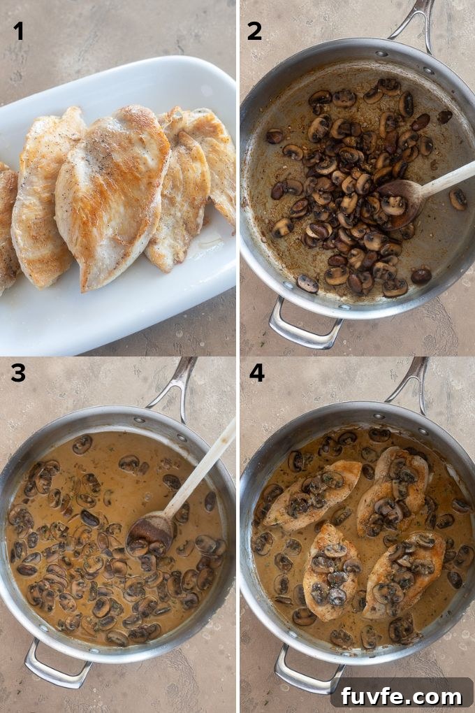 Creamy Chicken Marsala with Mushrooms 6 How to make chicken marsala.