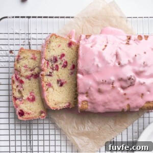 Slices of cranberry almond cake